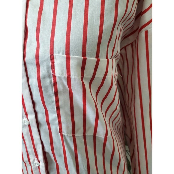 Vintage Dunloggin White Cotton Collared Long Sleeve Buttons Down Shirt Size 26W - Picture 5 of 12